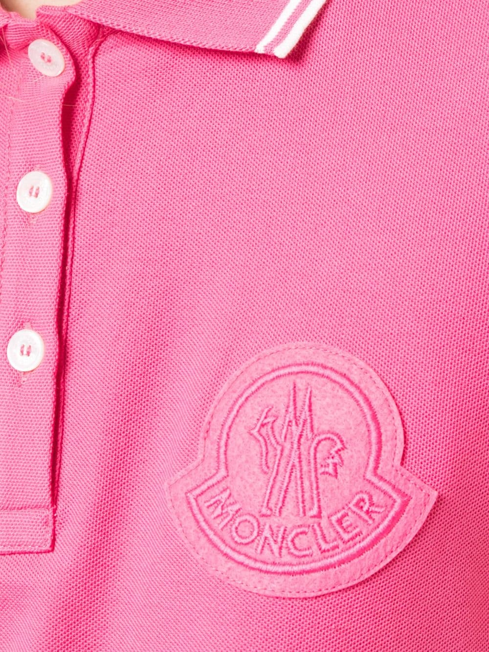 logo embroidered polo top - 5