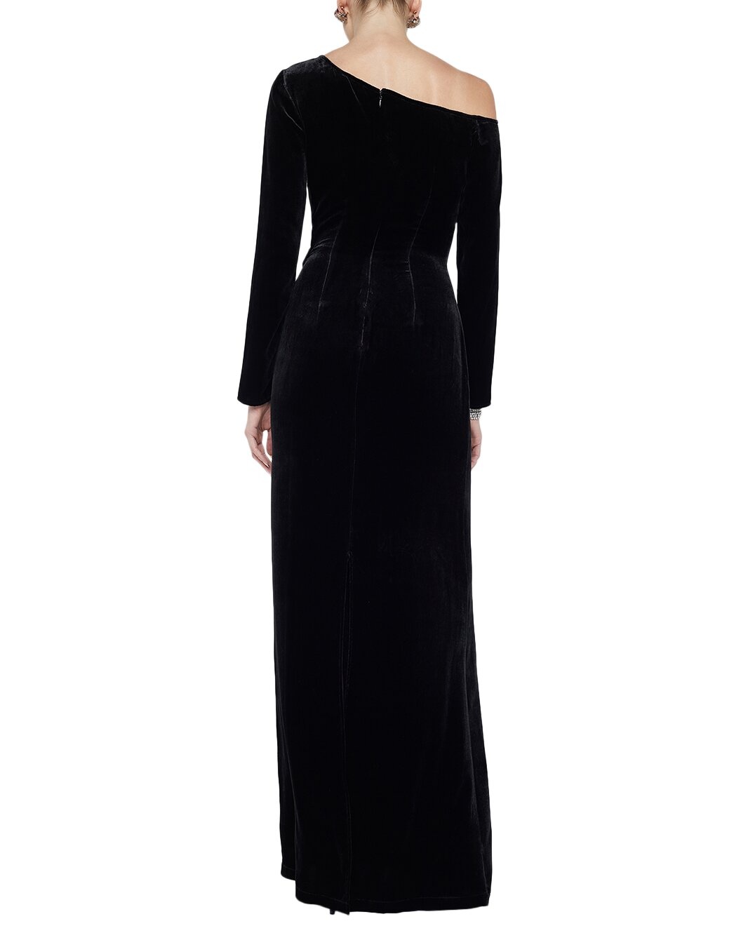 L'AGENCE Seren Cutout Silk-Blend Maxi Dress - 2