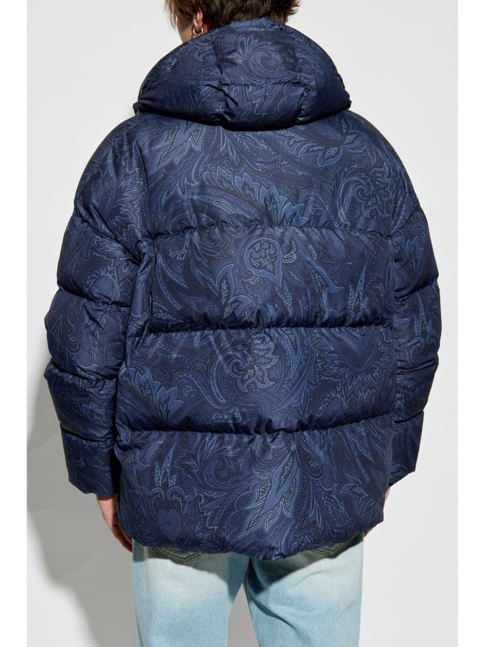 paisley-print down jacket - 4
