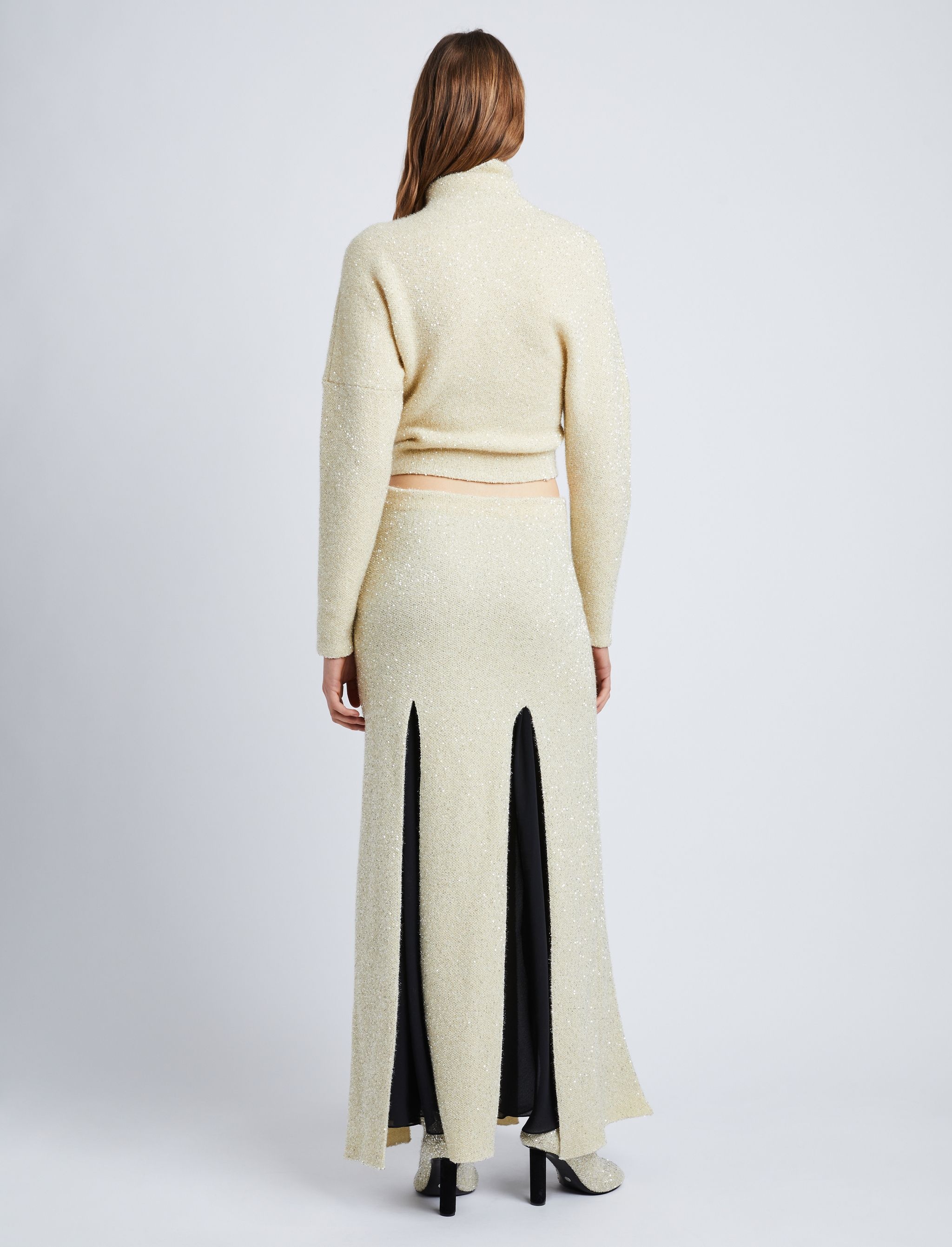 Technical Sequin Knit Skirt - 4