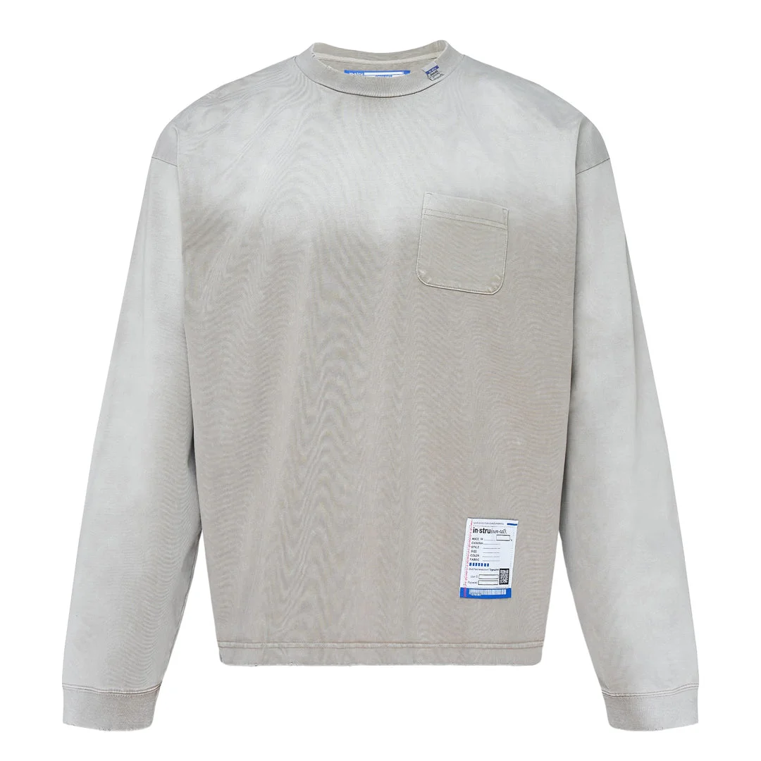 Distressed Long Sleeve Tee - 1