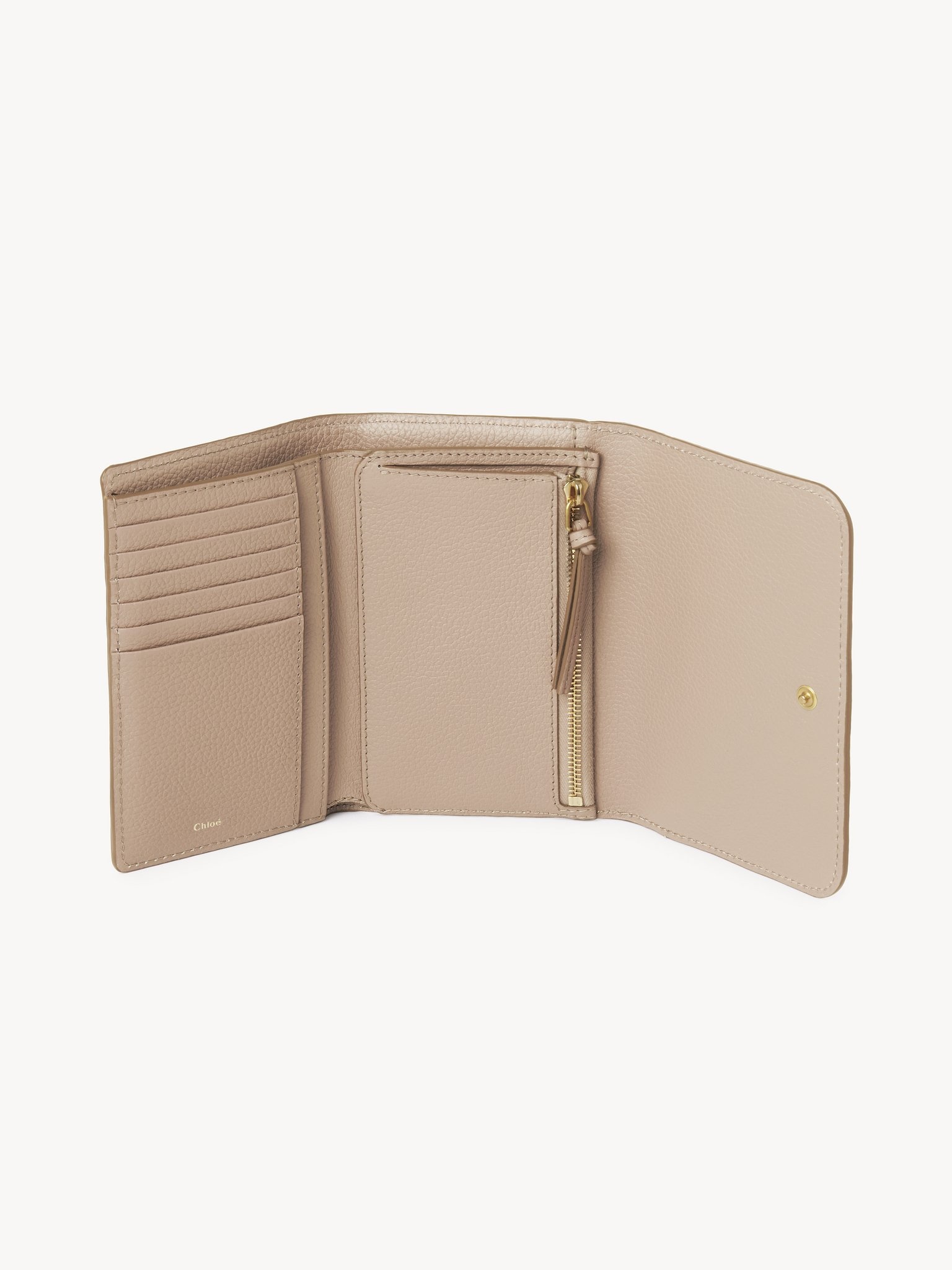 MARCIE COMPACT WALLET IN GRAINED LEATHER - 3
