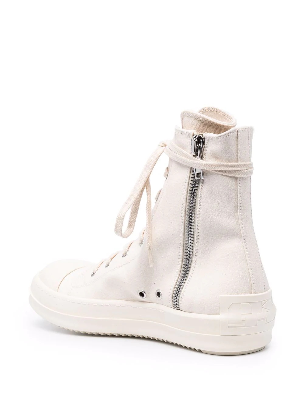 lace-up high-top sneakers - 3