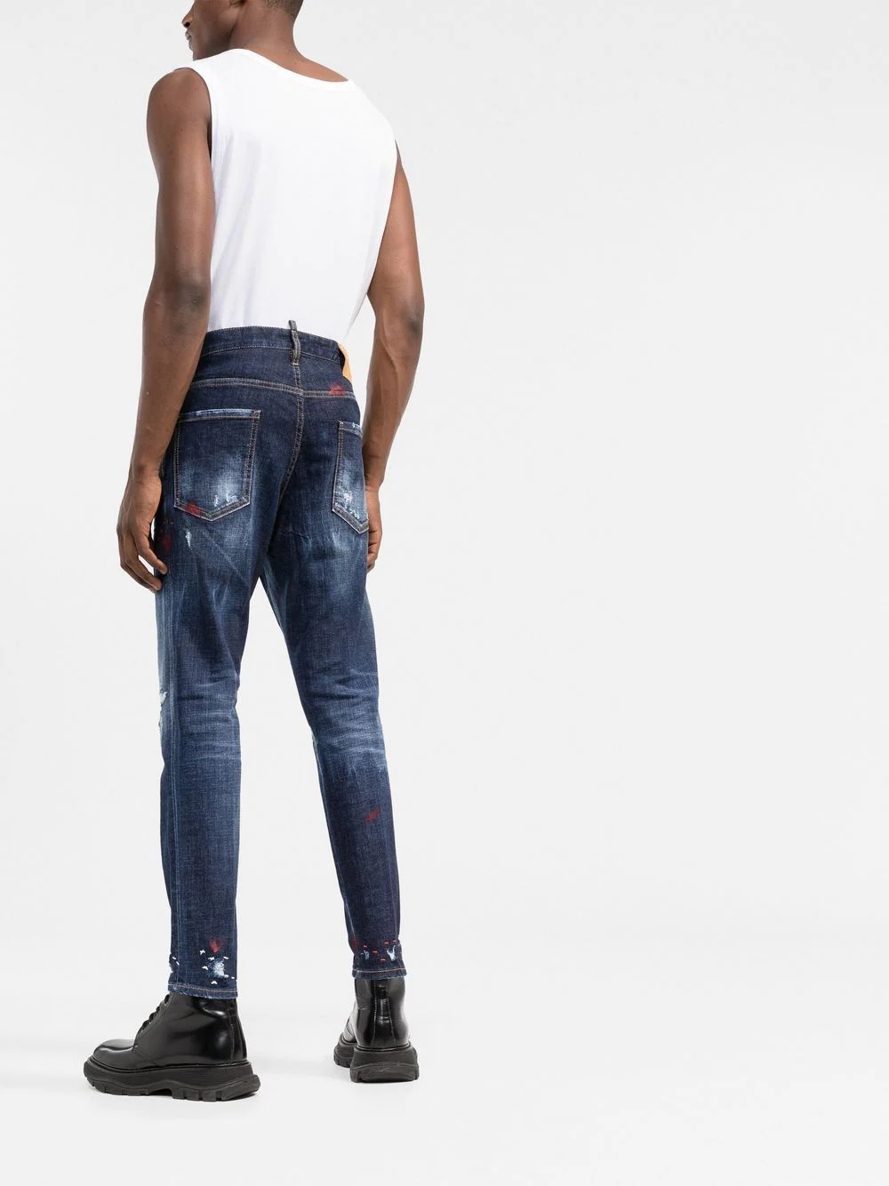 ripped slim-fit jeans - 4