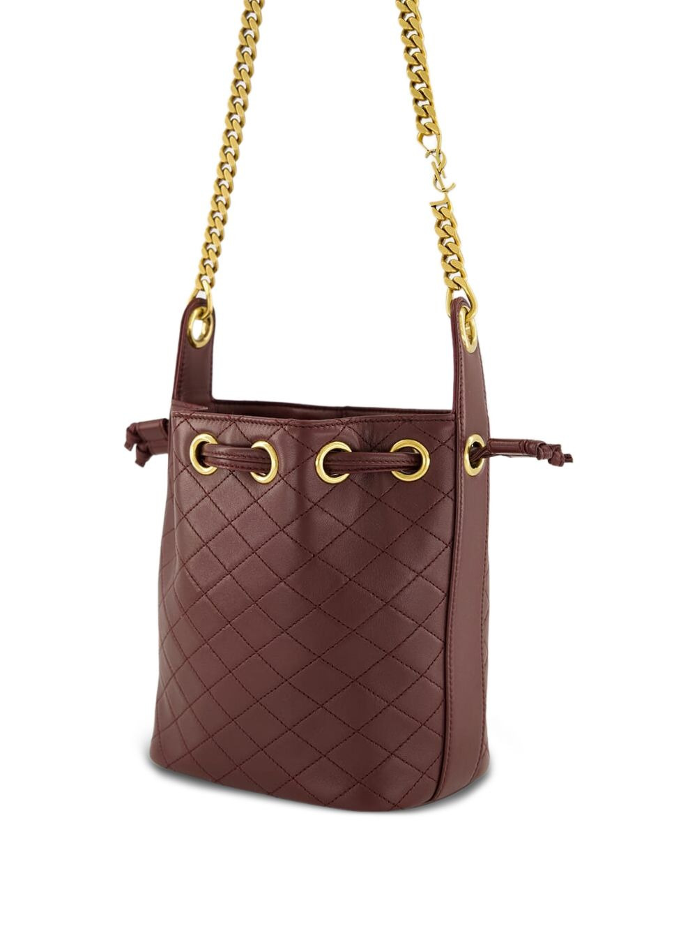 mini quilted-leather bucket bag - 2