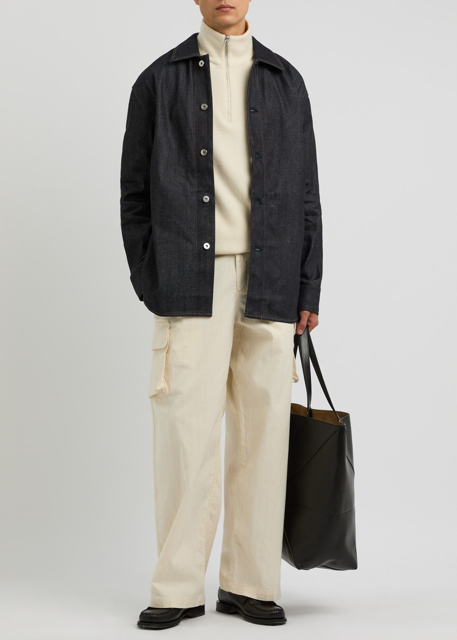 Jil Sander Contrast-stitch Denim Shirt - 4