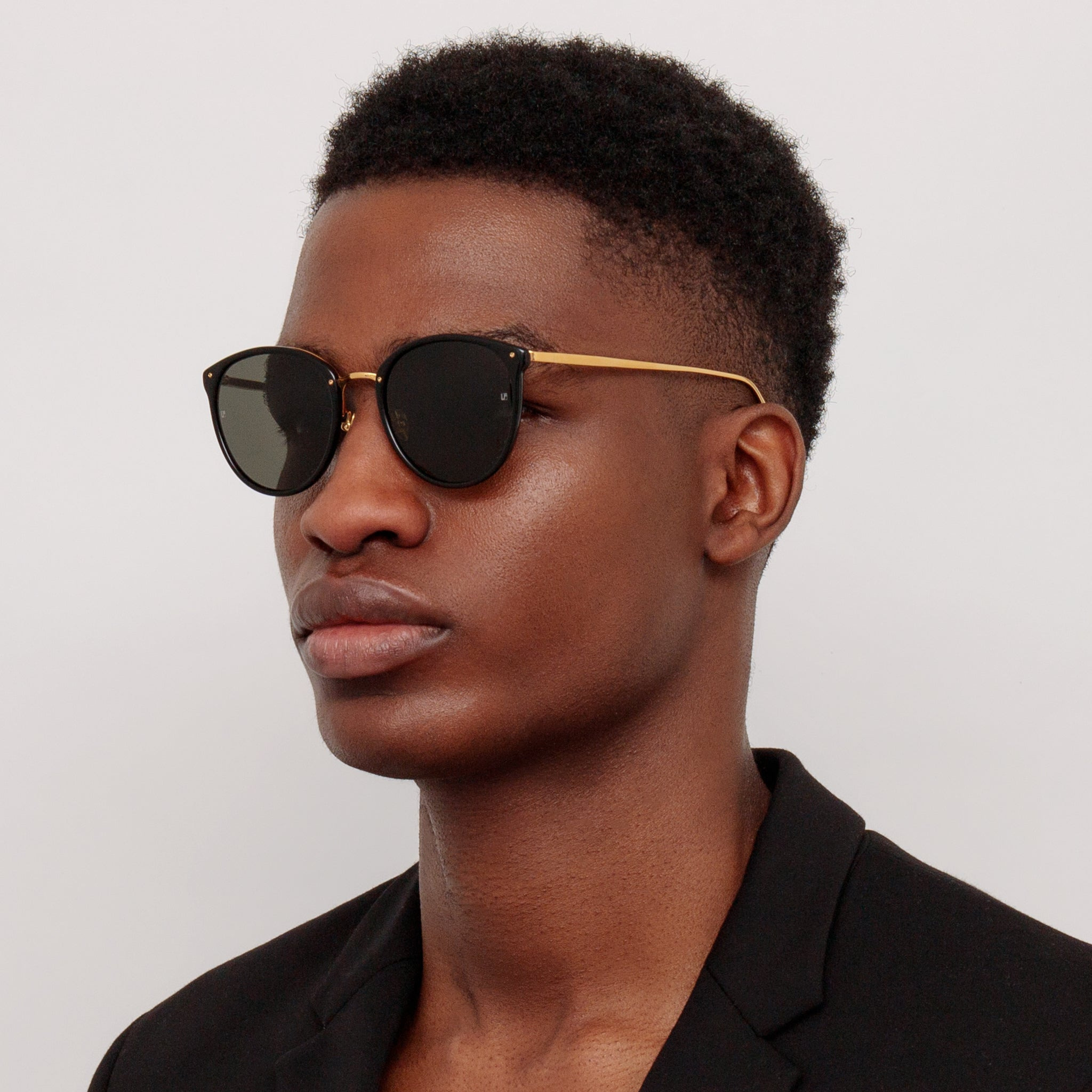 THE CALTHORPE | MEN'S OVAL SUNGLASSES IN BLACK FRAME(C13) - 6