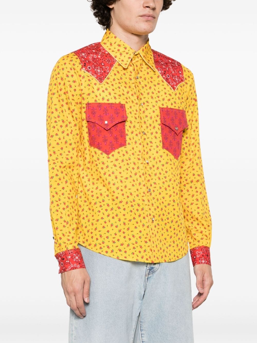 fruit-print cotton shirt - 3