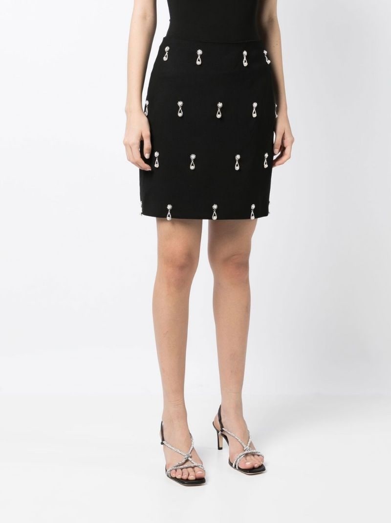 crystal-embellished mini skirt - 3