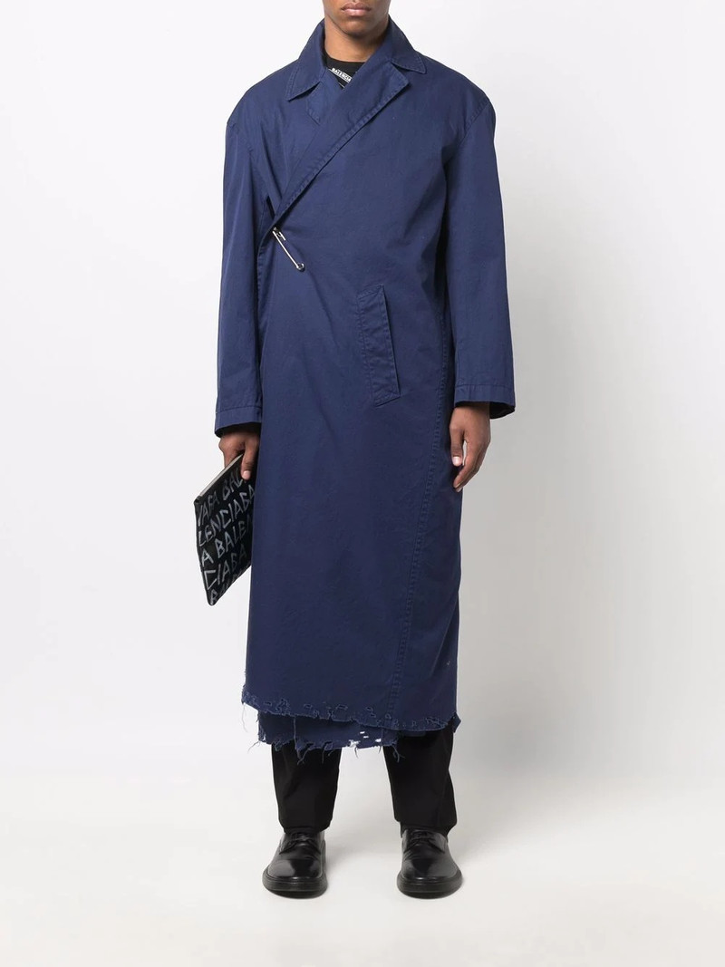 BALENCIAGA wrap car coat outlook