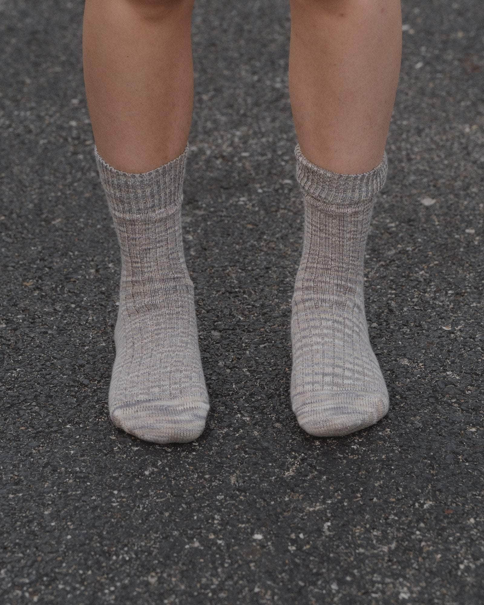 Twist Overankle Socks - Organic Cotton Rib - 1