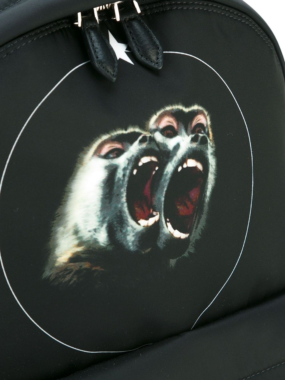 baboon print backpack - 6