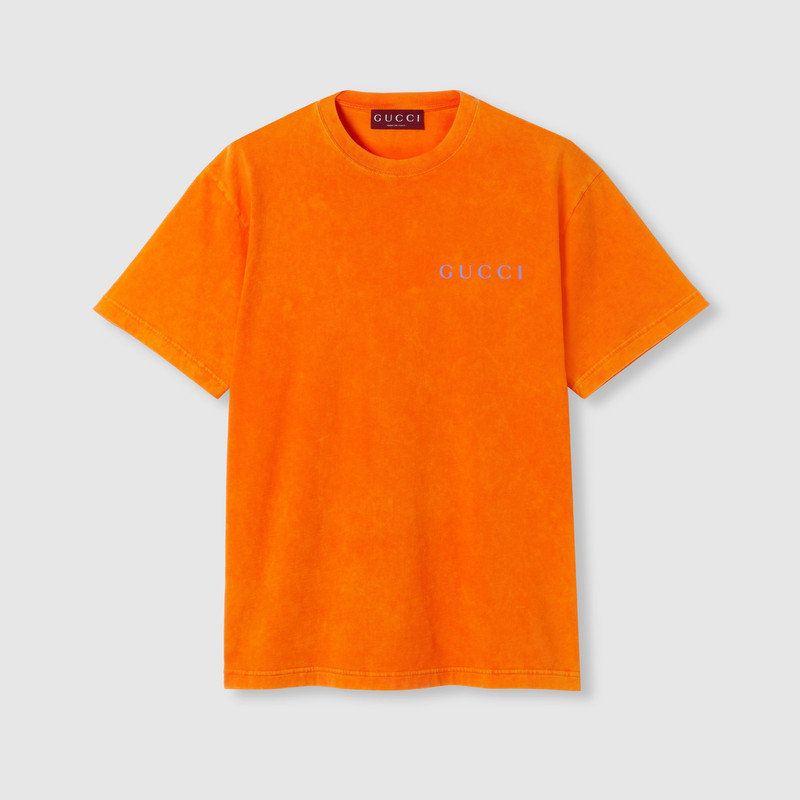 Printed cotton jersey T-shirt - 1