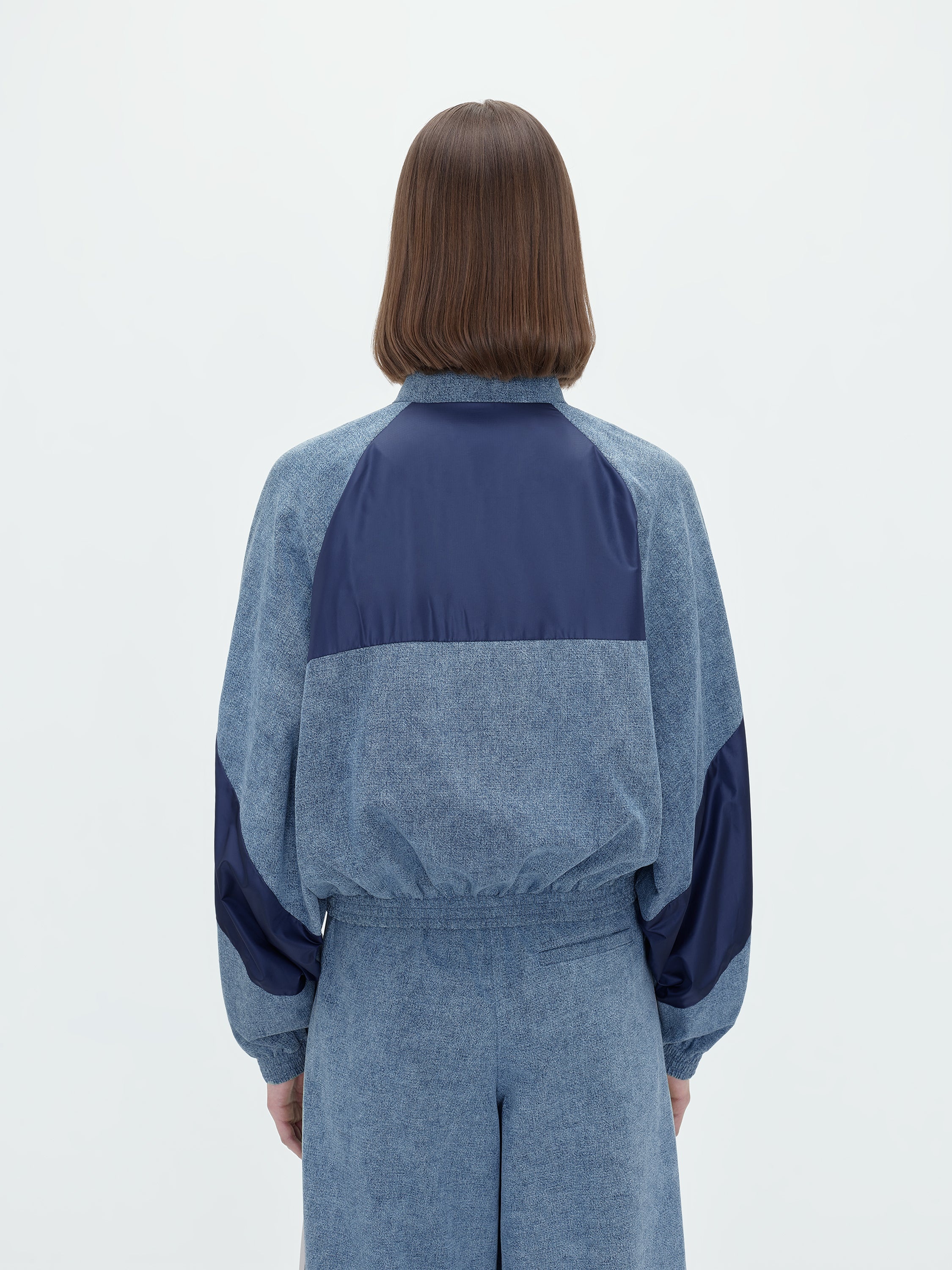 CHAMBRAY RETRO TRACK JACKET - 4