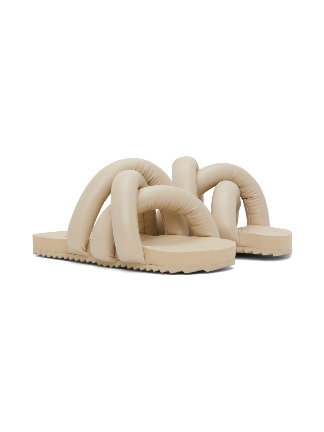 Beige Tyre Sandals - 4
