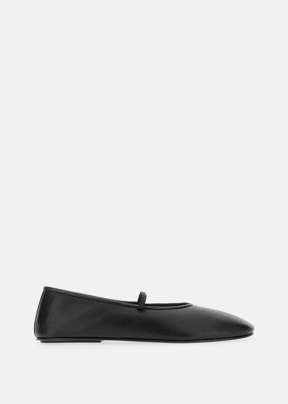 Black Elastic Ballet Shoes - 1