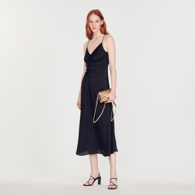 Sandro Long dress with narrow straps outlook