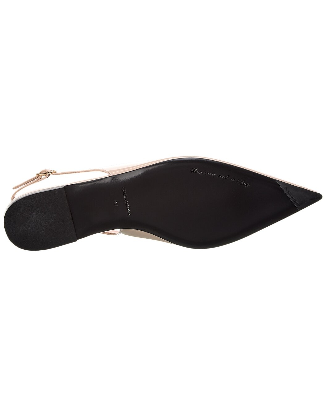 Dolce & Gabbana DG Logo Leather Slingback Flat - 4