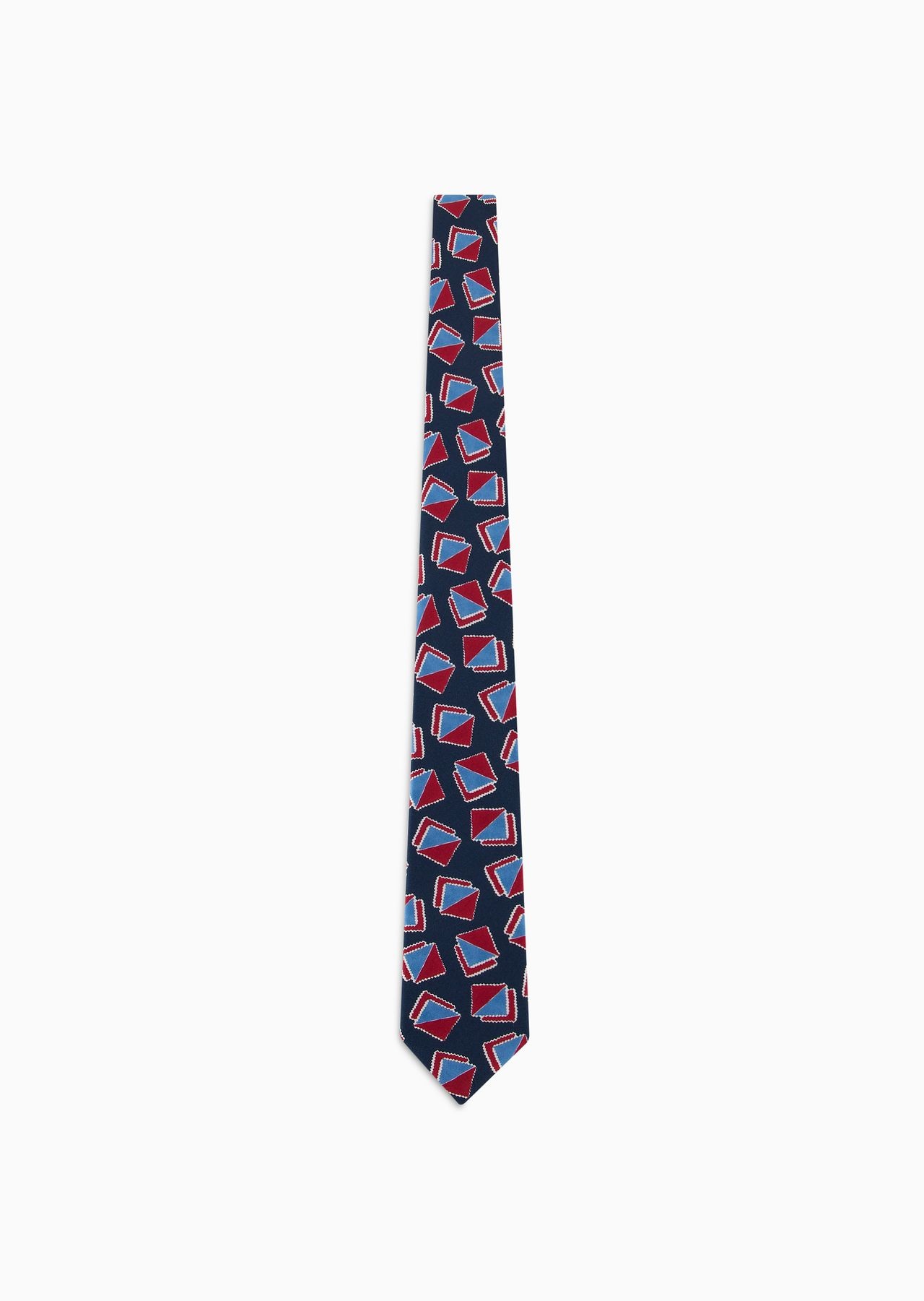 ASV printed silk tie - 1