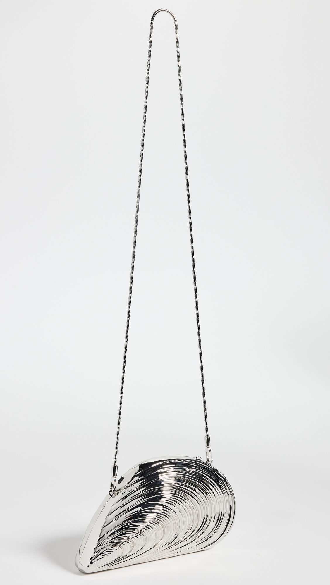 Bridget Metal Oyster Shell Clutch - 4