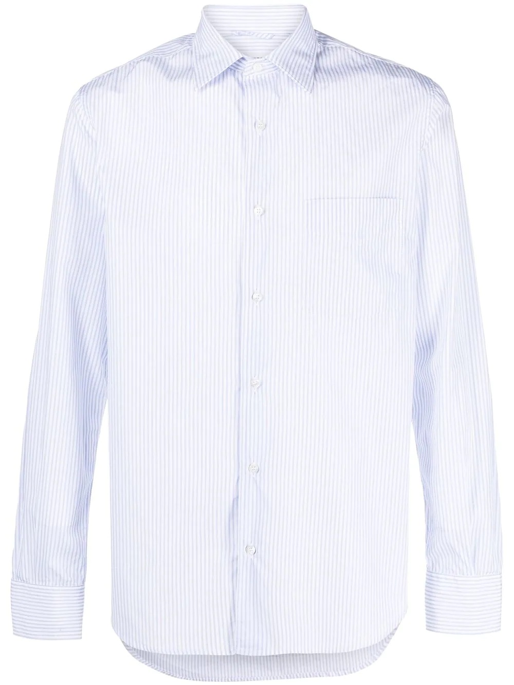 pinstriped buttoned shirt - 1