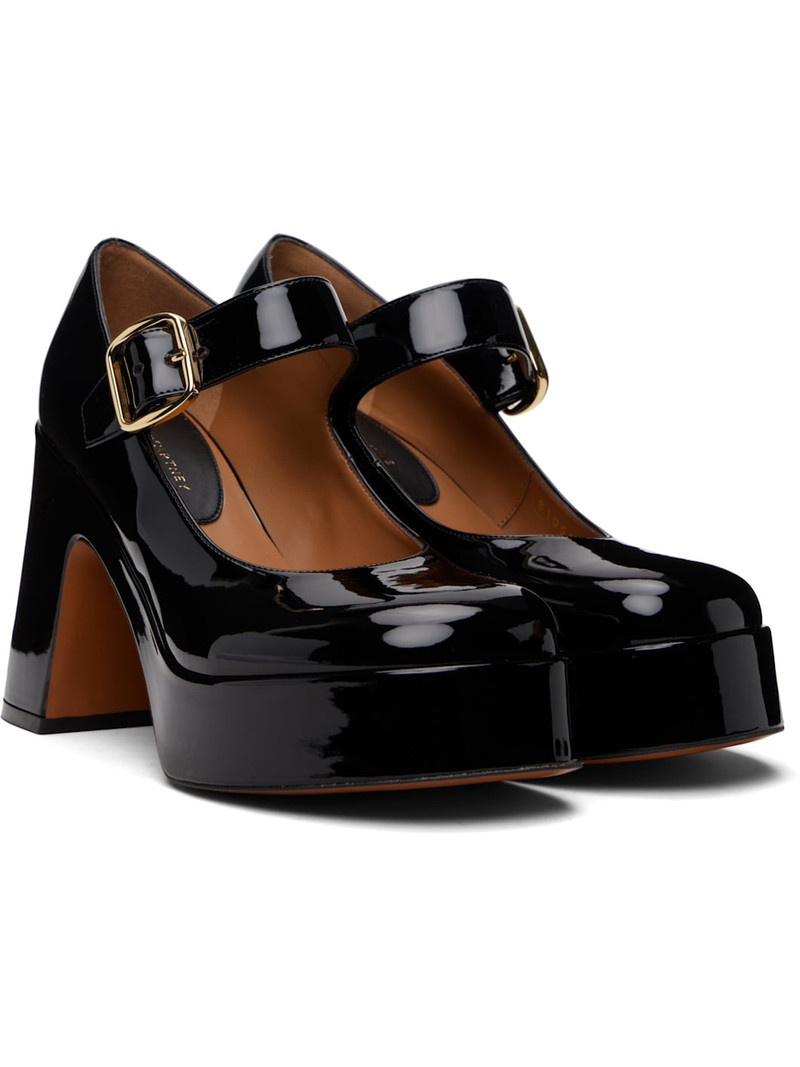 Black Patent Mary Jane Heels 4