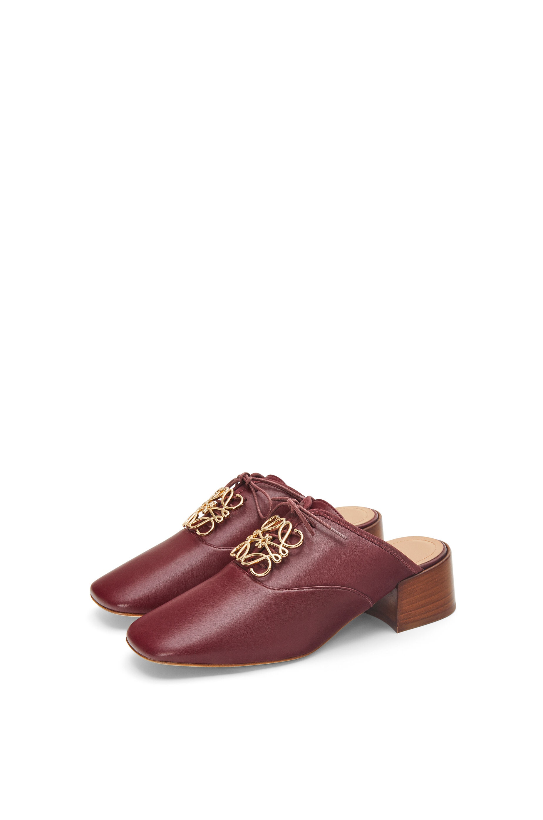 Anagram slip-on derby in lambskin - 2