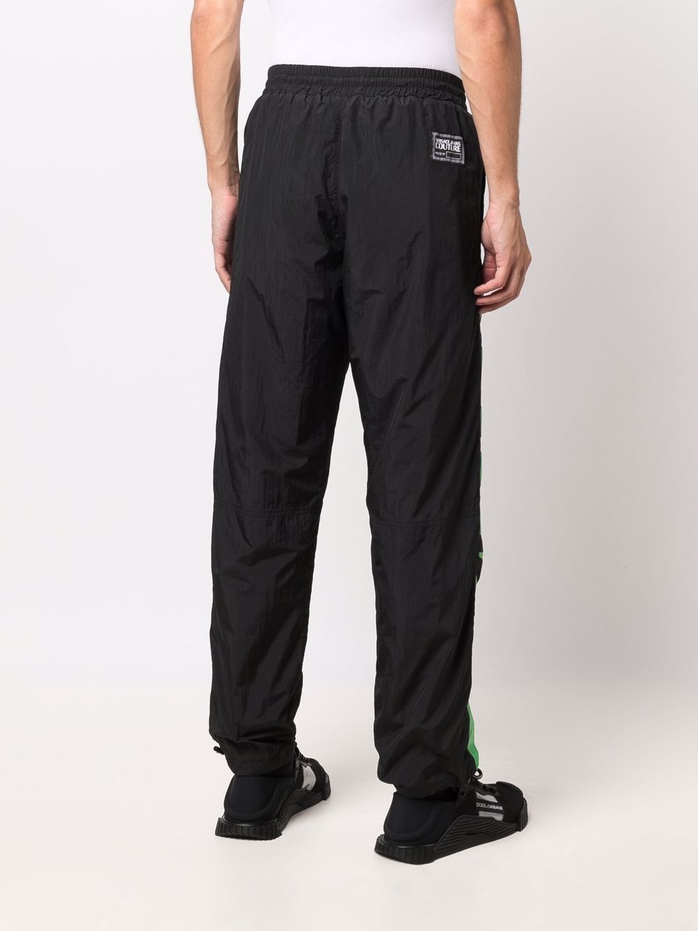 logo-print drawstring-waist track trousers - 4