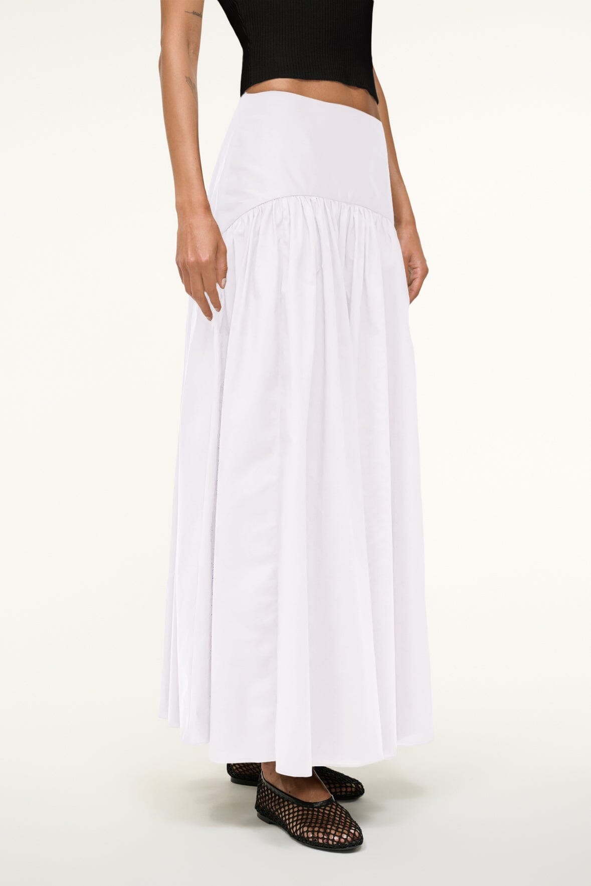 STAUD PROCIDA SKIRT WHITE - 3