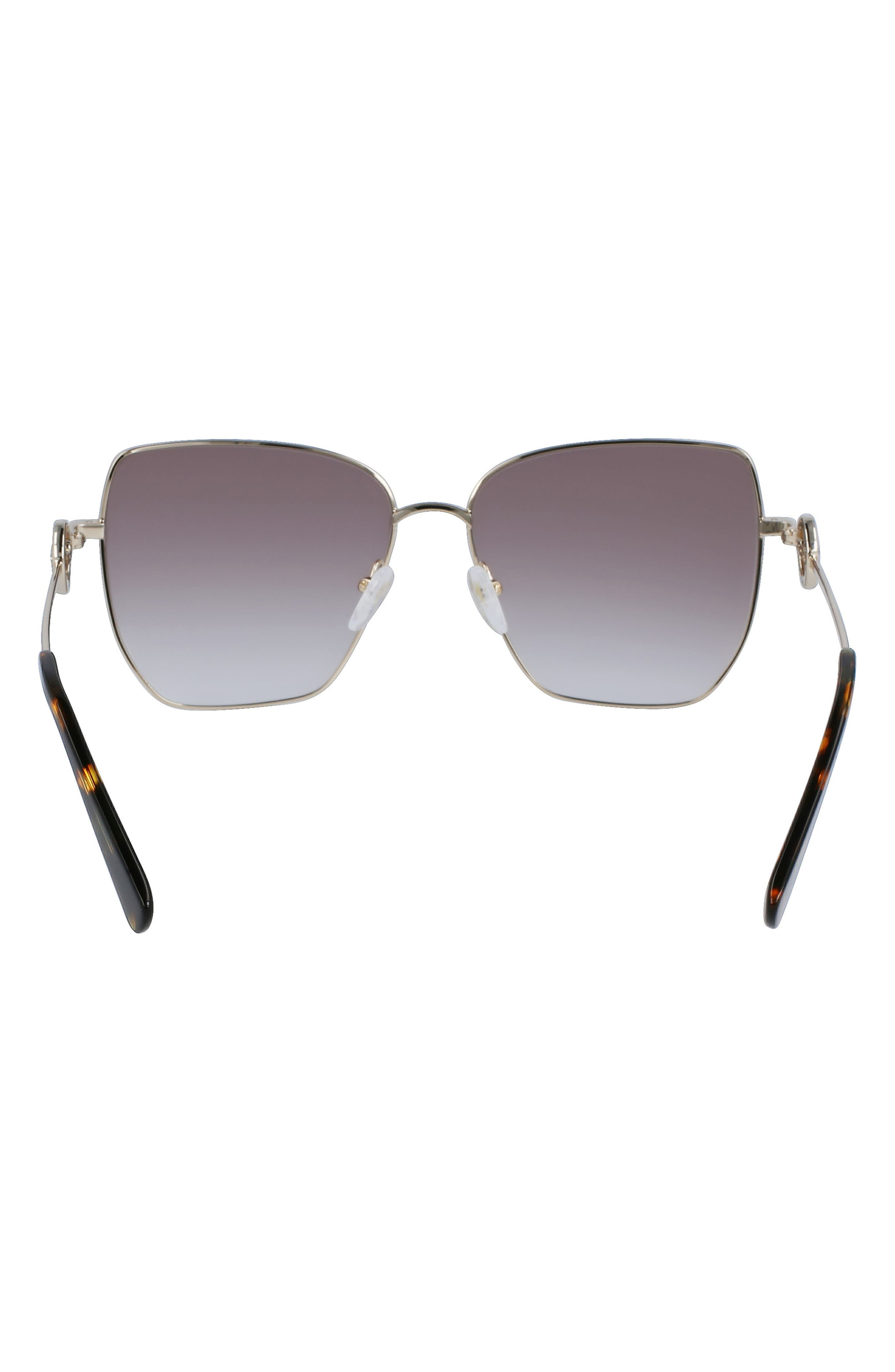 58mm Gradient Rectangular Sunglasses - 2