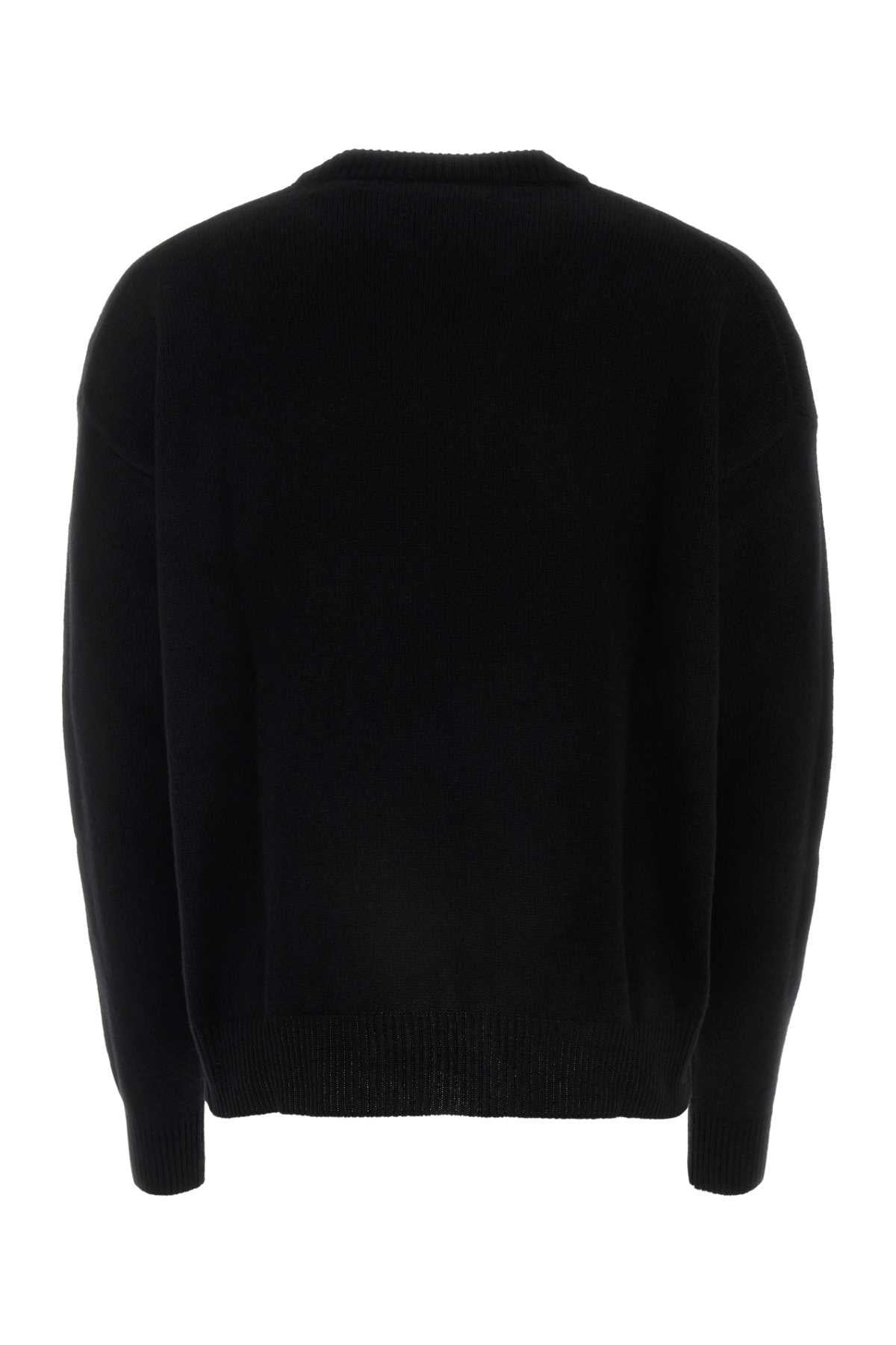 Jil Sander Men Black Cashmere Sweater - 2