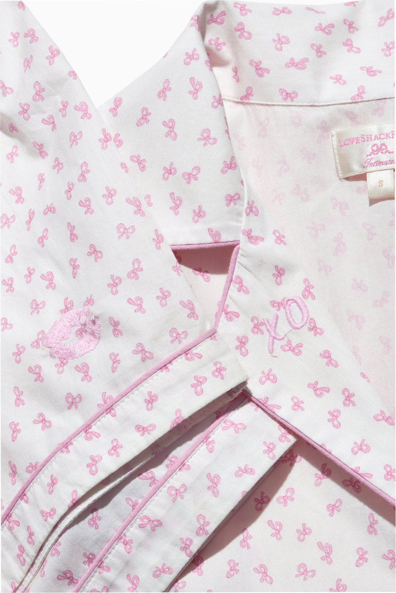 LoveShackFancy Midnight Haze Polo PJ Short Set outlook