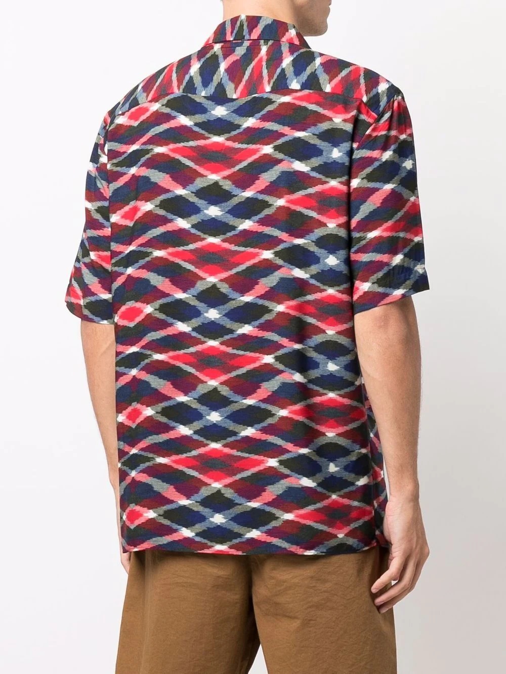 geometric-print short-sleeved shirt - 4