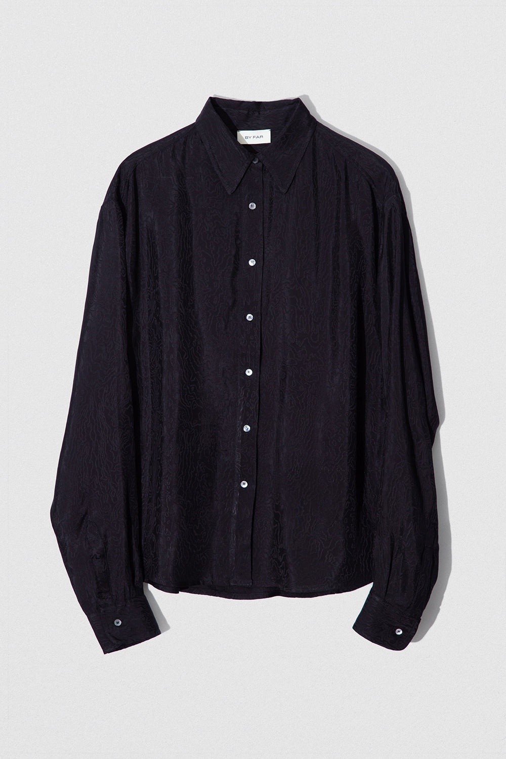 ELLIS SHIRT BLACK VISCOSE - 2