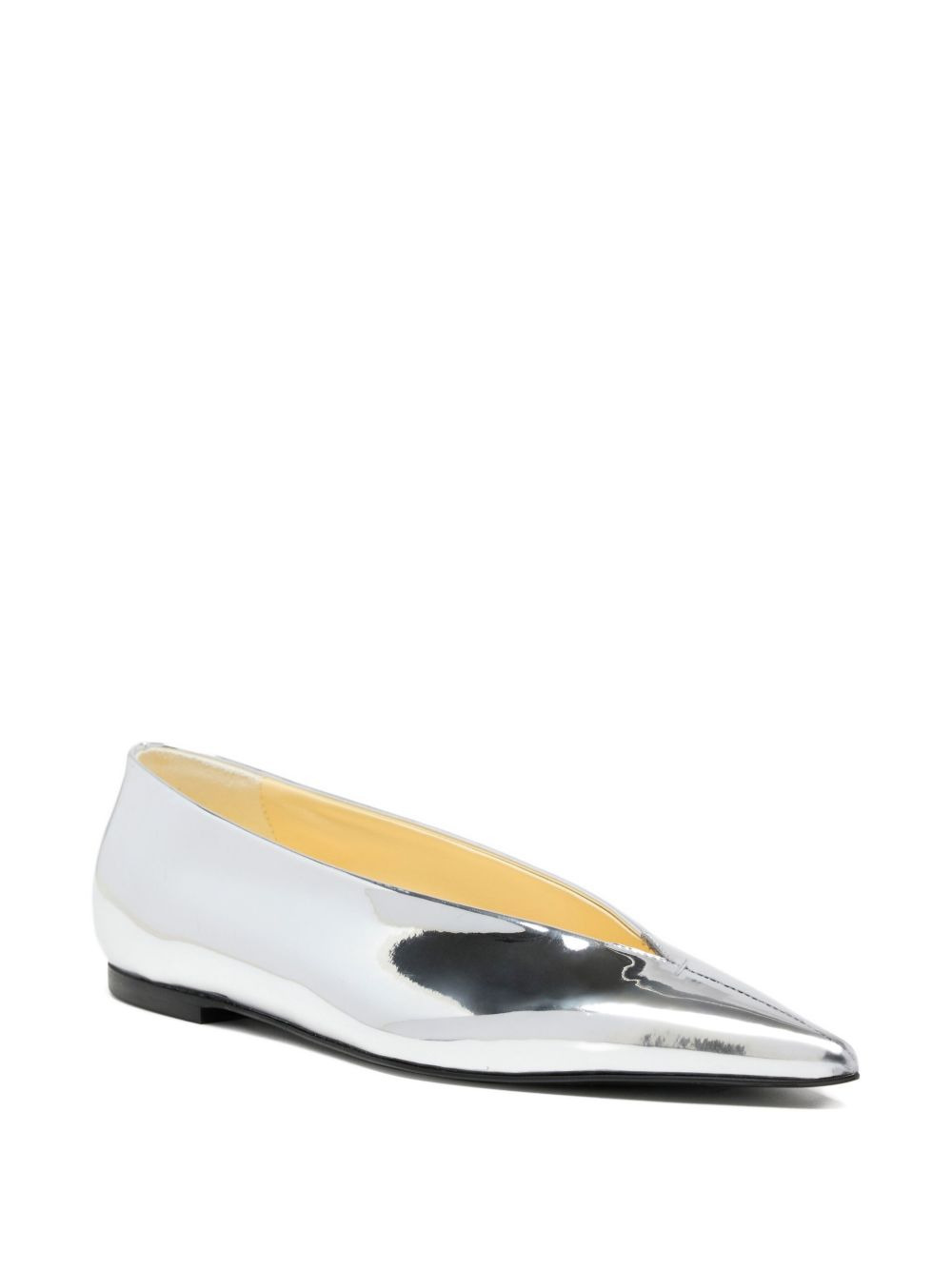 Slash pointed-toe flat pumps - 2