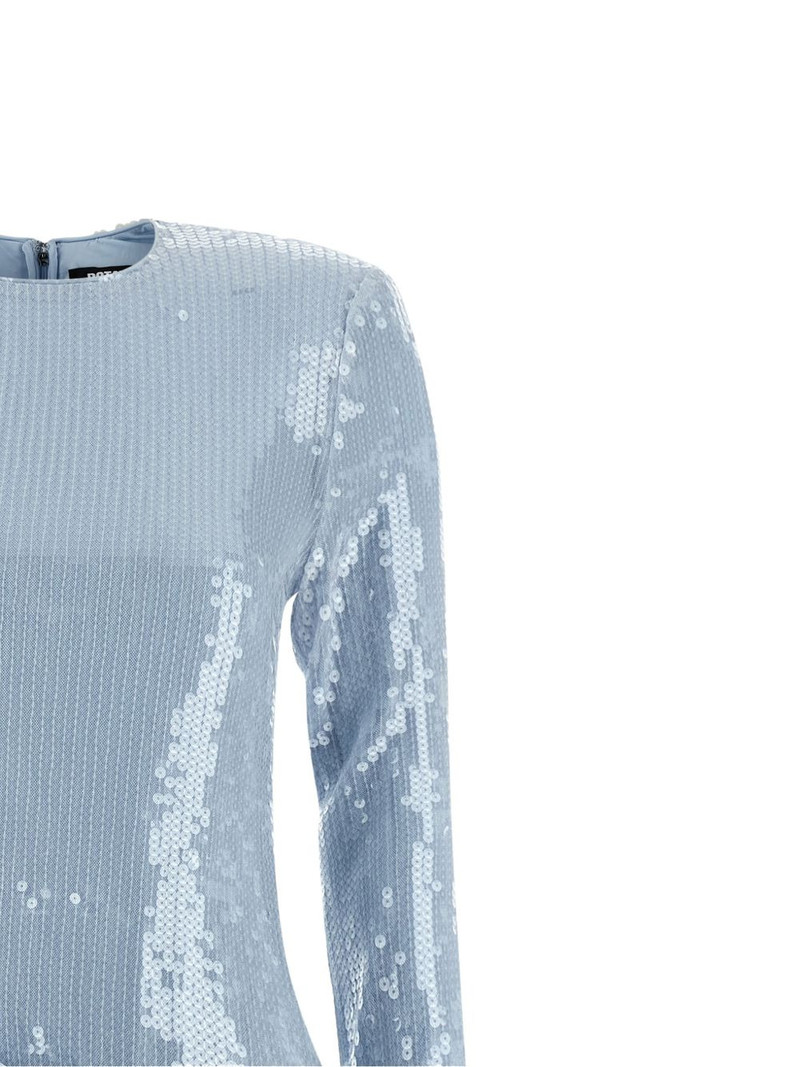 sequinned bow-detail mini dress 3