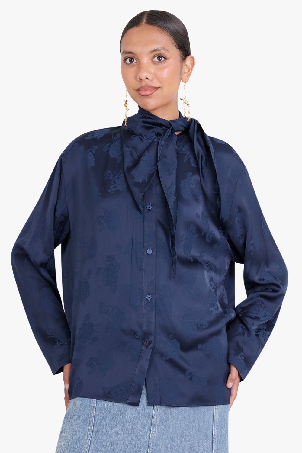 ROSES BLOUSE | MIDNIGHT BLUE - 3