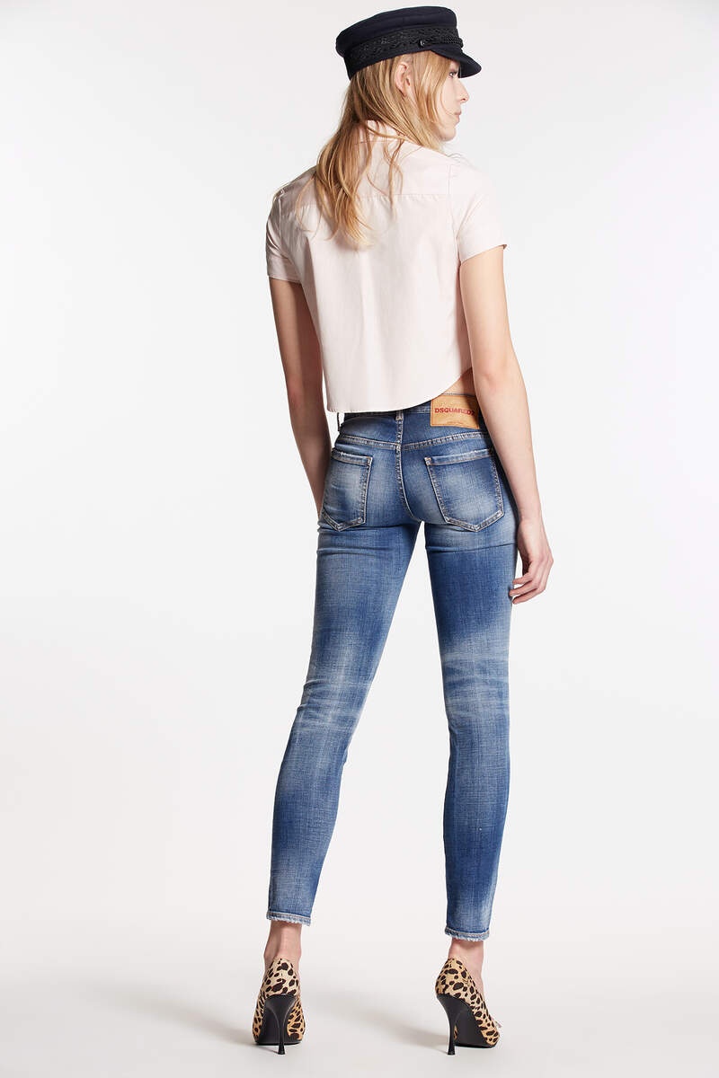 MEDIUM CLEAN WASH JENNIFER JEANS - 2