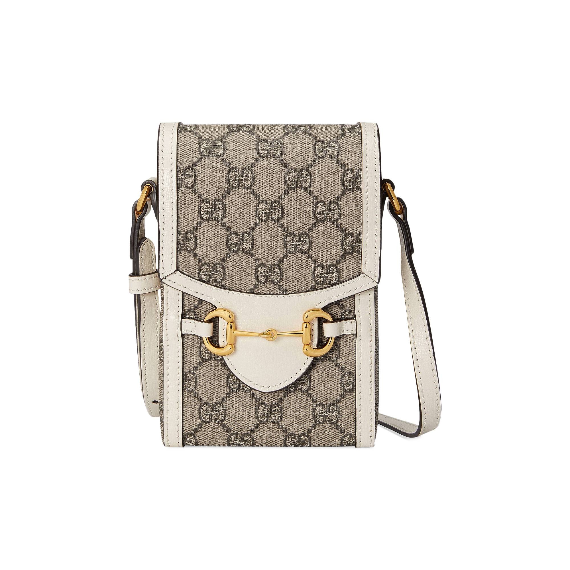 Gucci Horsebit 1955 Mini Bag 'Beige/Ebony/White' - 1