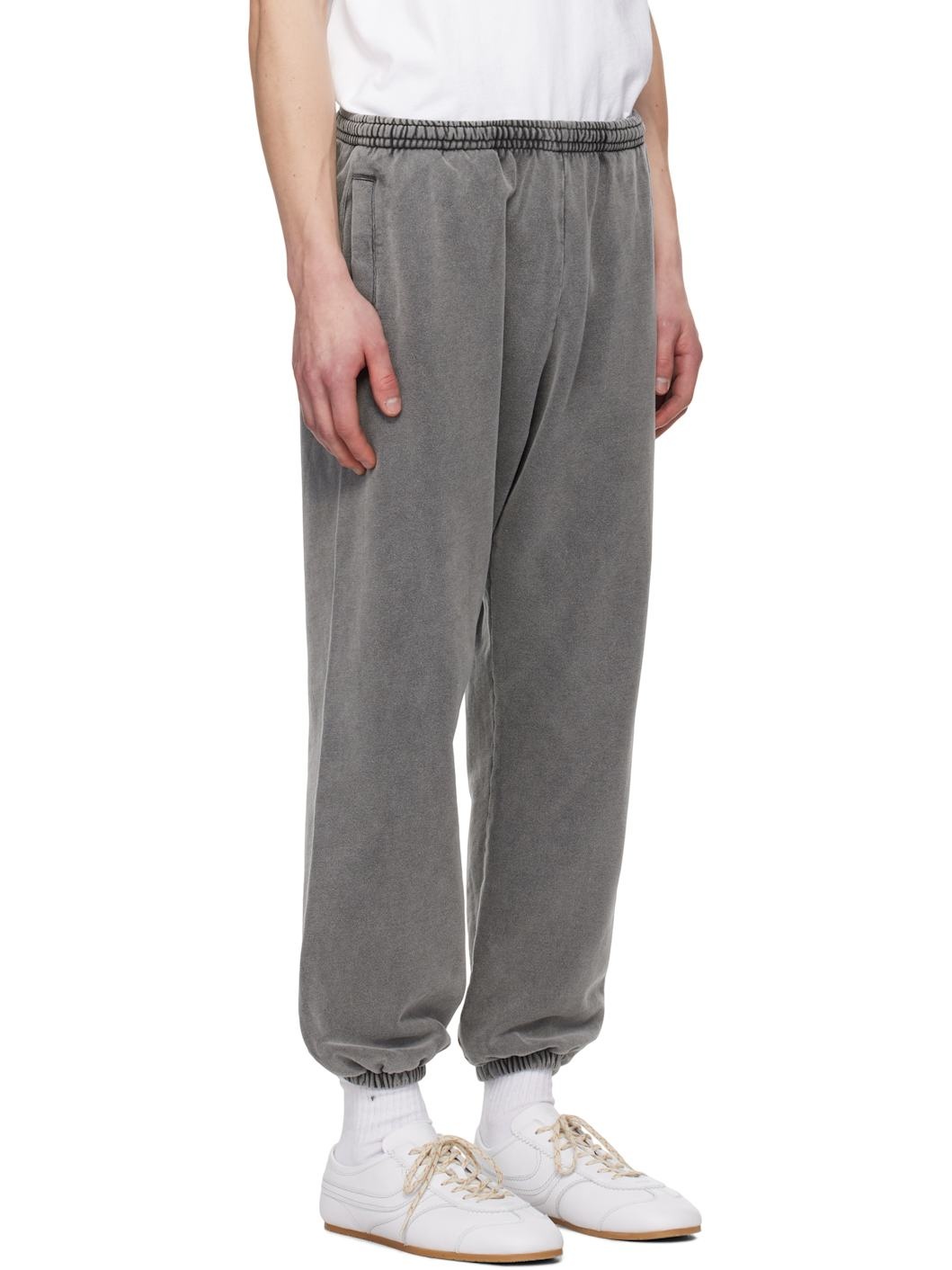 Gray Cotton Sweatpants - 2