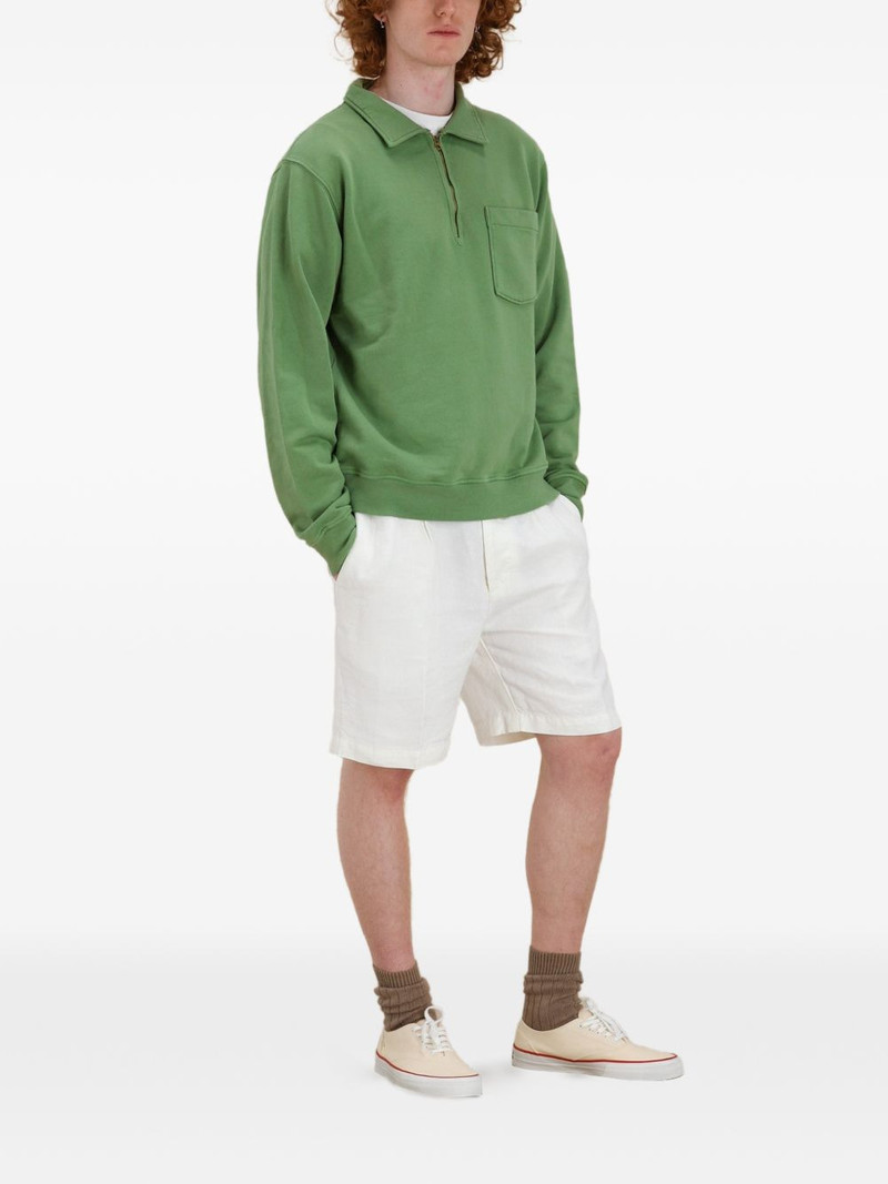 FORTELA Yale zip chest-pocket sweatshirt outlook