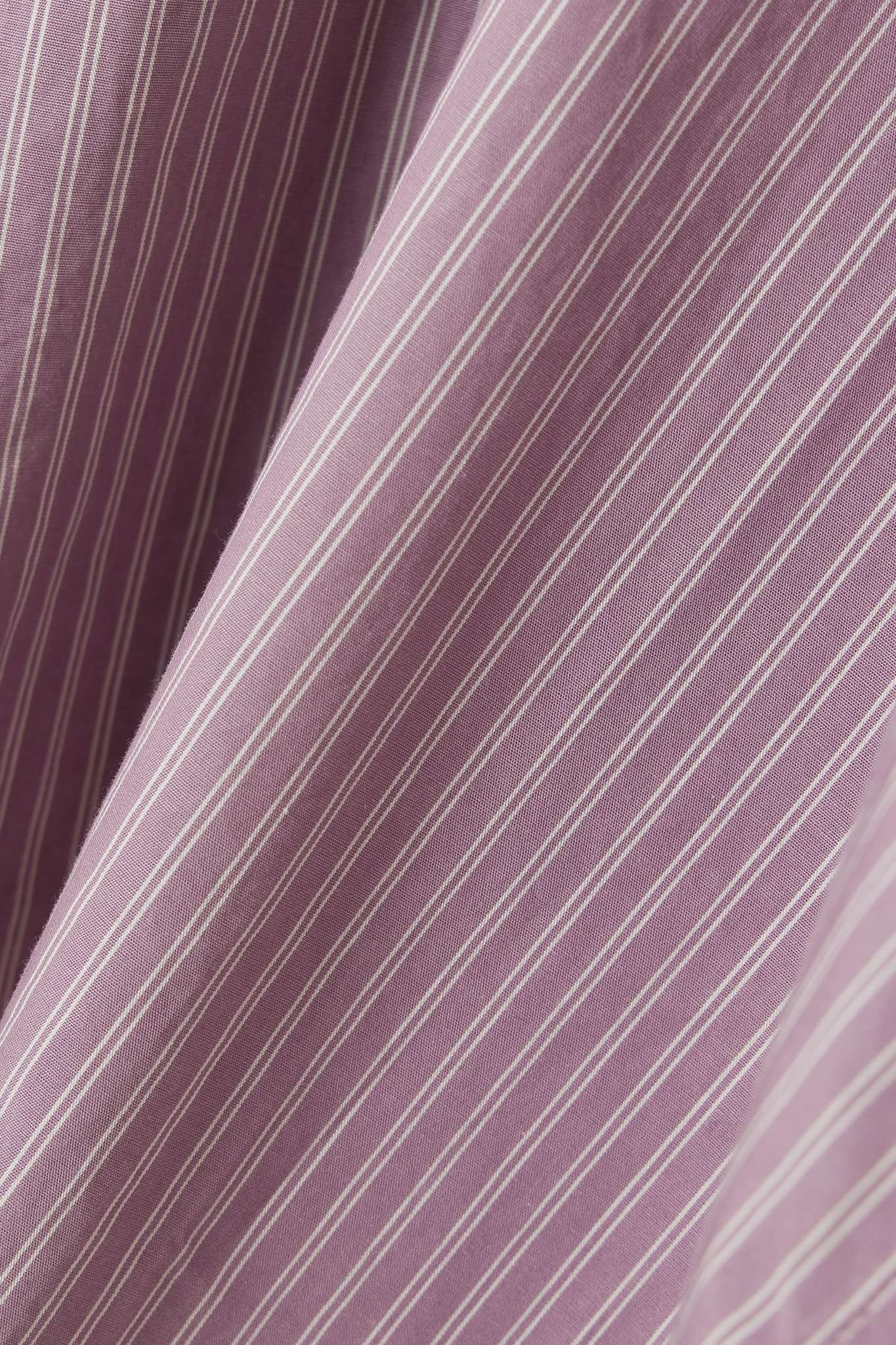 + TEKLA pinstriped organic cotton-voile shirt - 5