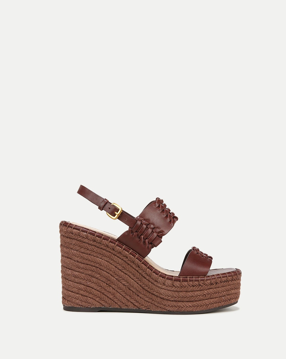 RIYA RAFFIA WEDGE SANDAL - 1