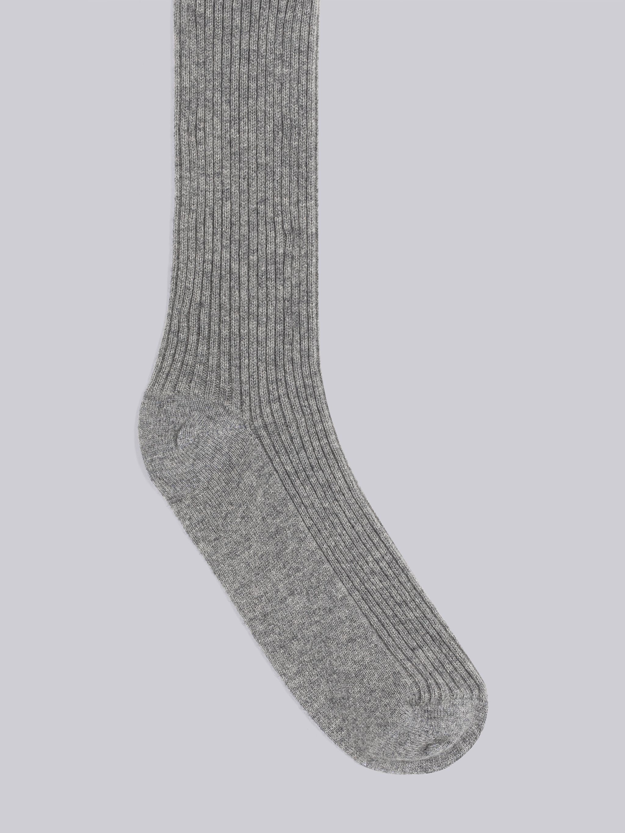 Cashmere 2x2 Rib Stitch Over The Calf Socks - 2