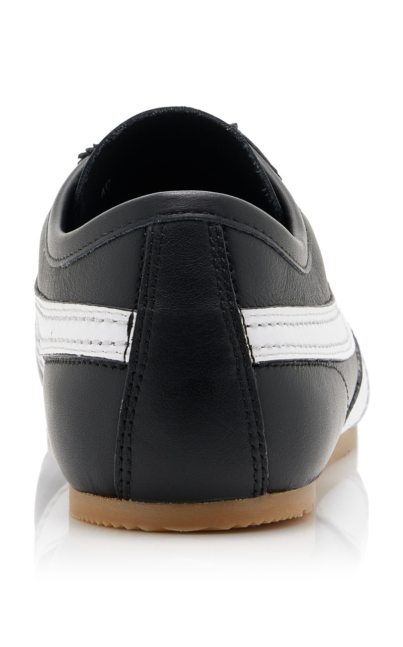 Dries Van Noten Leather Sneakers black outlook