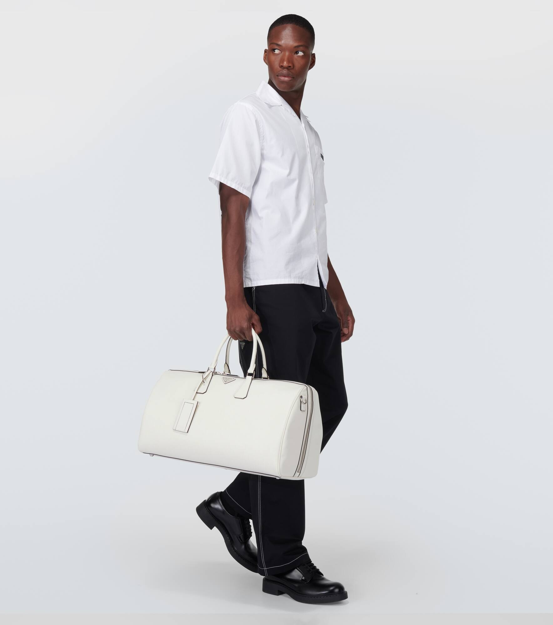 Leather duffel bag - 7