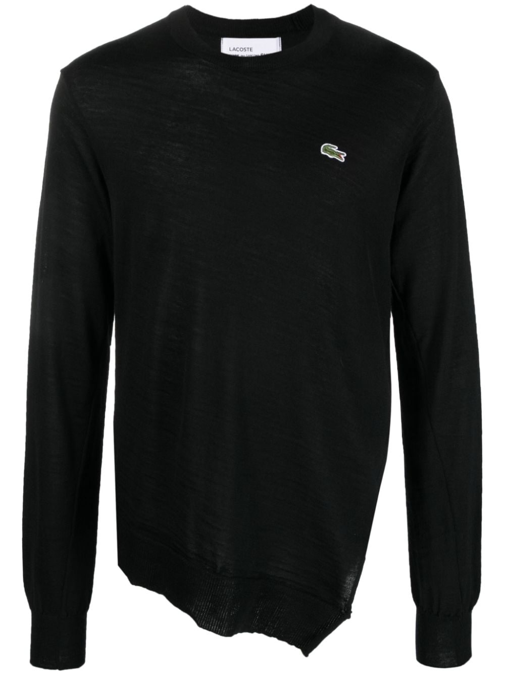 x Lacoste logo-embroidered wool jumper - 1