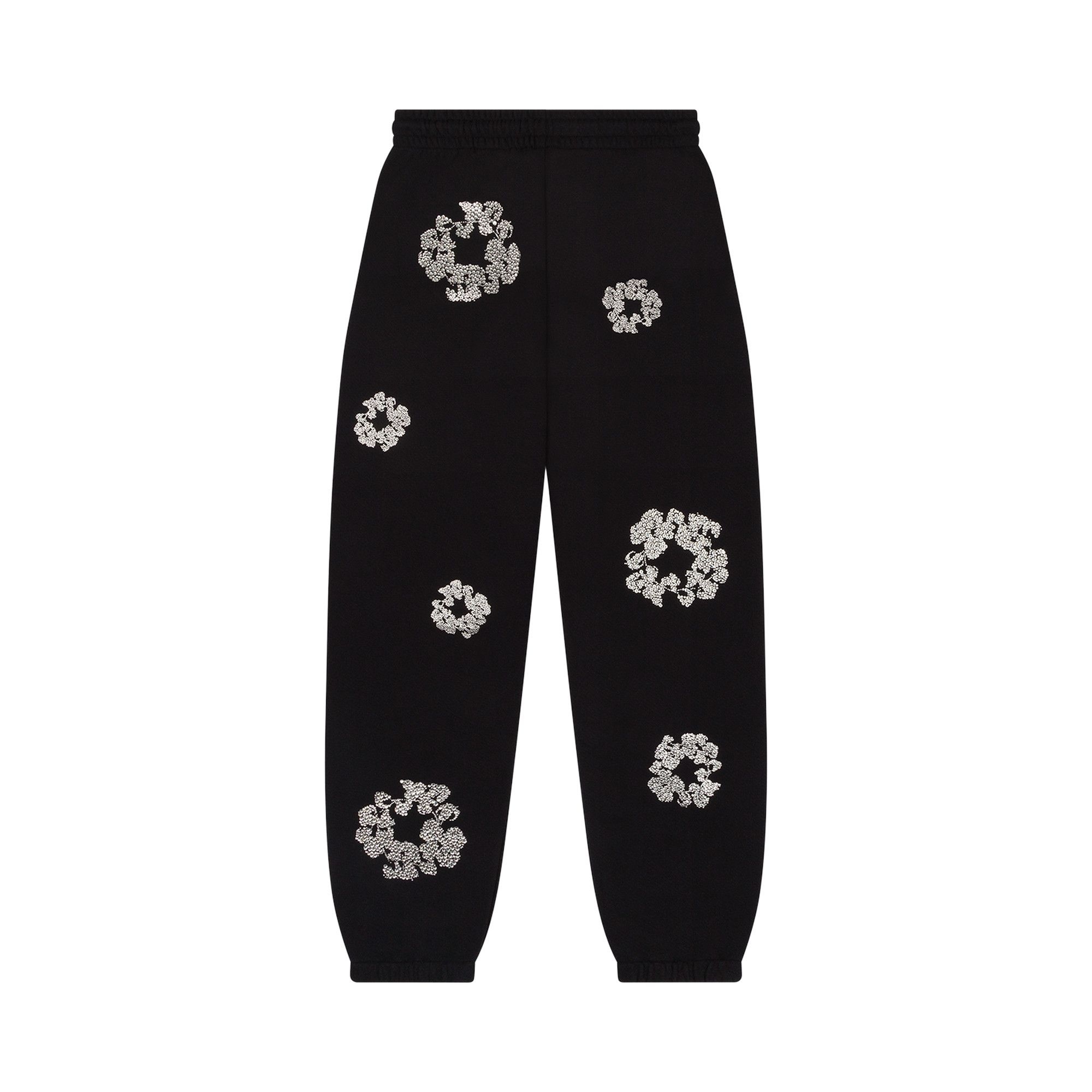 Denim Tears Cashmere Swarovski Cotton Wreath Sweatpants 'Black' - 2