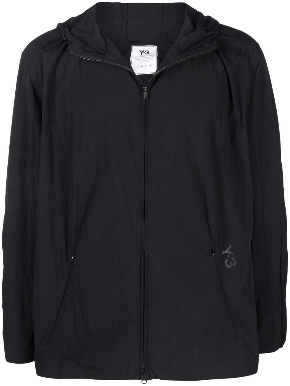 water-repellent hooded jacket - 1