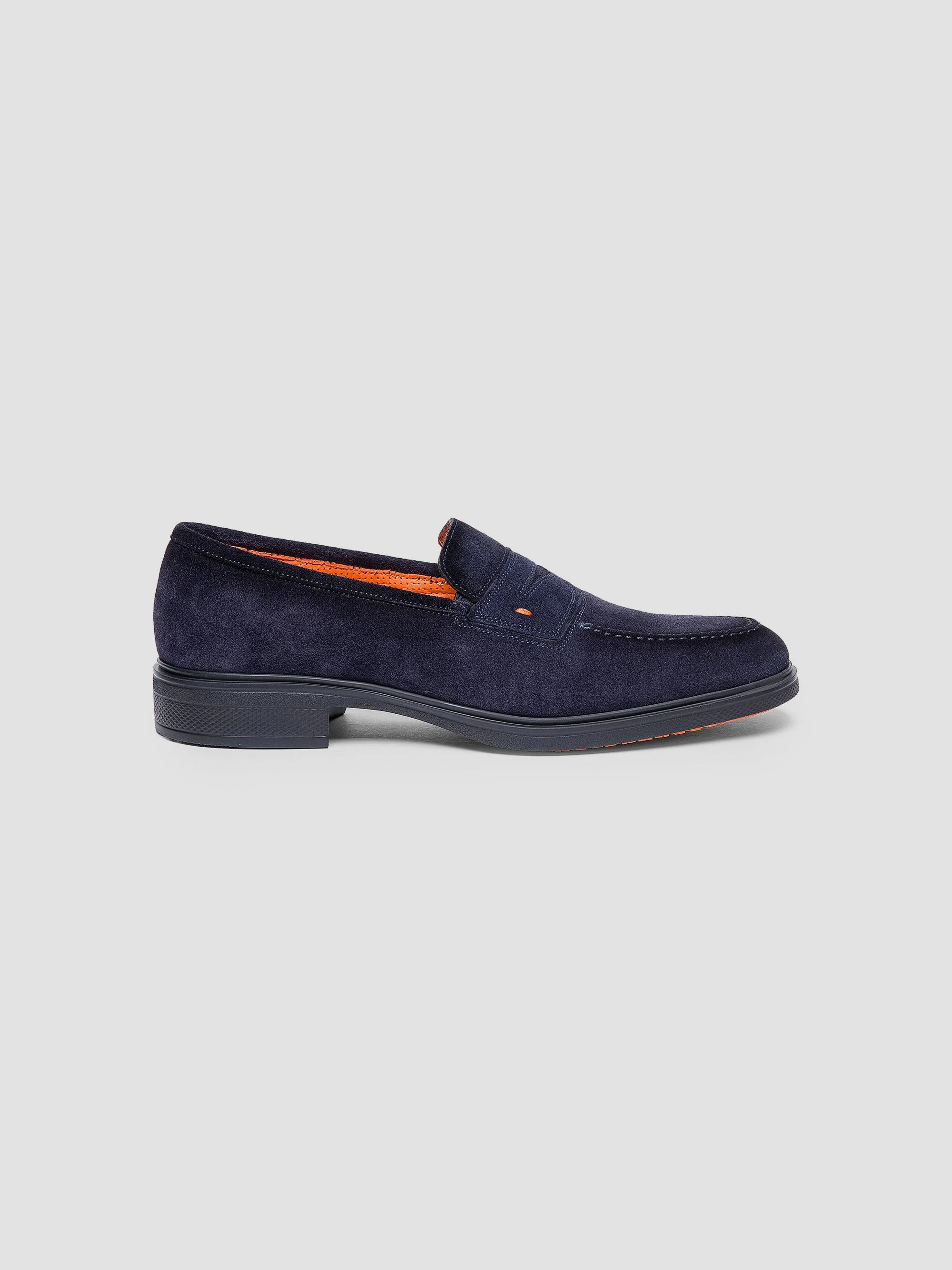 Men's Easy Suede Penny Loafers - Blue - 1